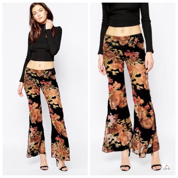 🆕 Flynn Skye Patty Flare Pant in Burnt Rose - Picture 5 of 7